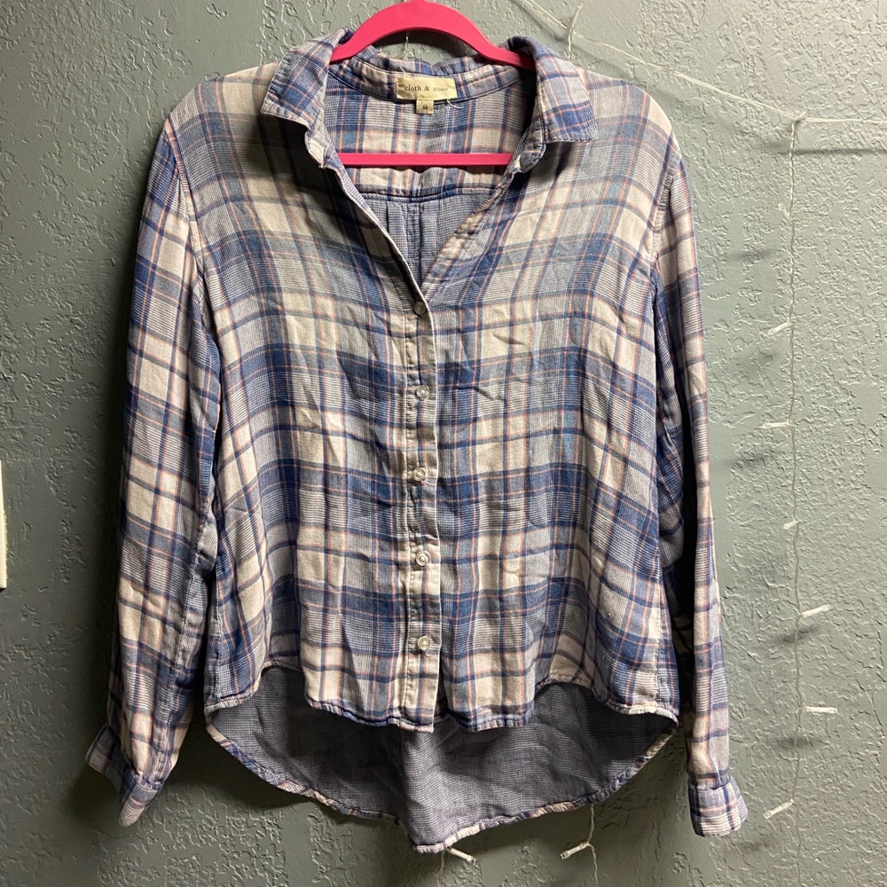 Anthropology brand flannel